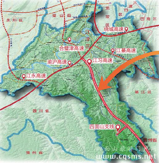 江习高速路网分布